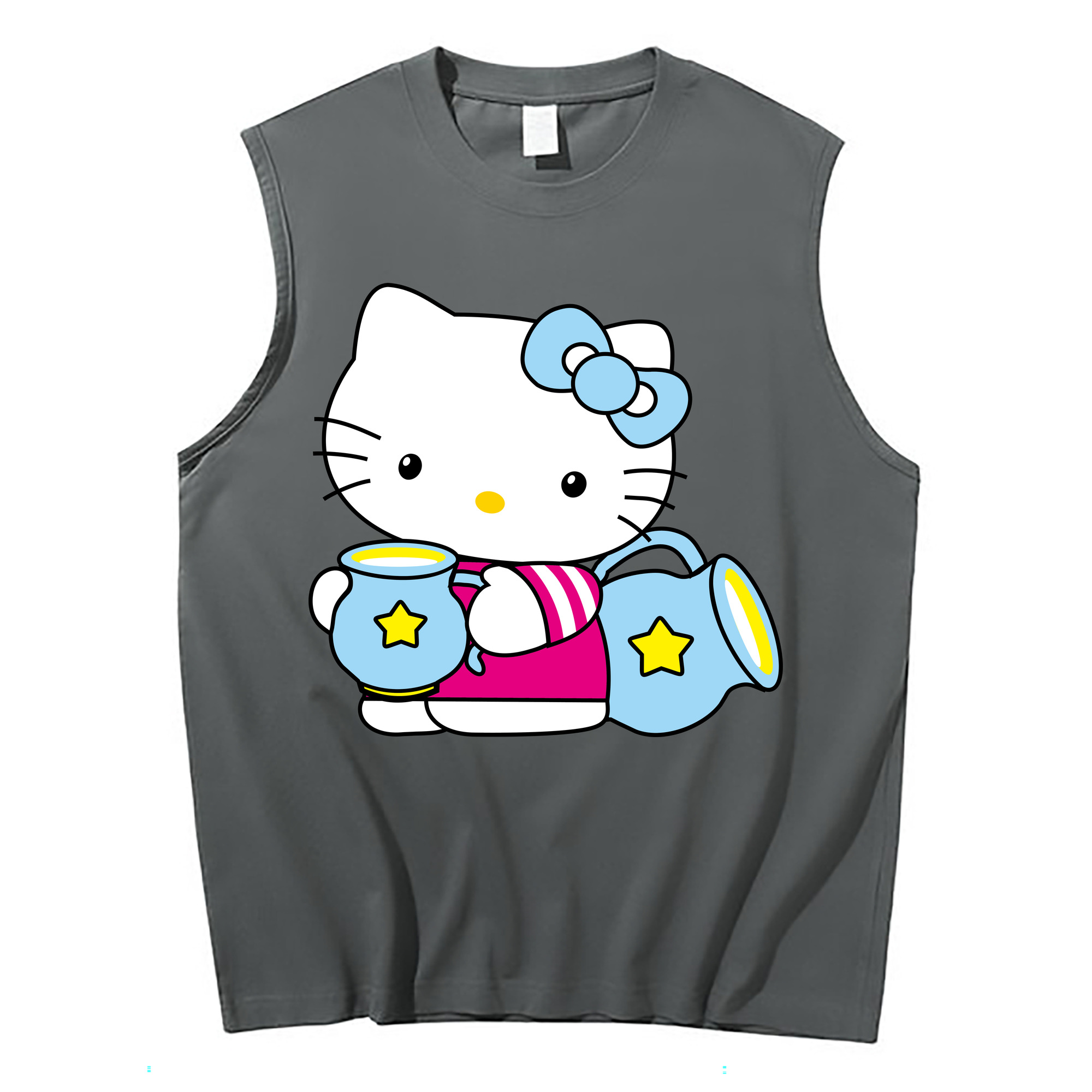 （画像用） Hello Kitty ハローキティ コットン100％タンクトップ（フロントプリント）